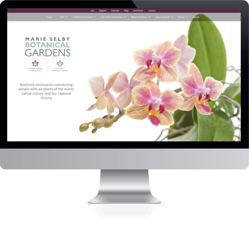 Selby Gardens Website Example