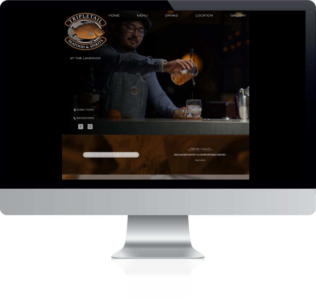 Tripletail Seafood Website Example