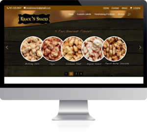 Krack N Snacks Website Design