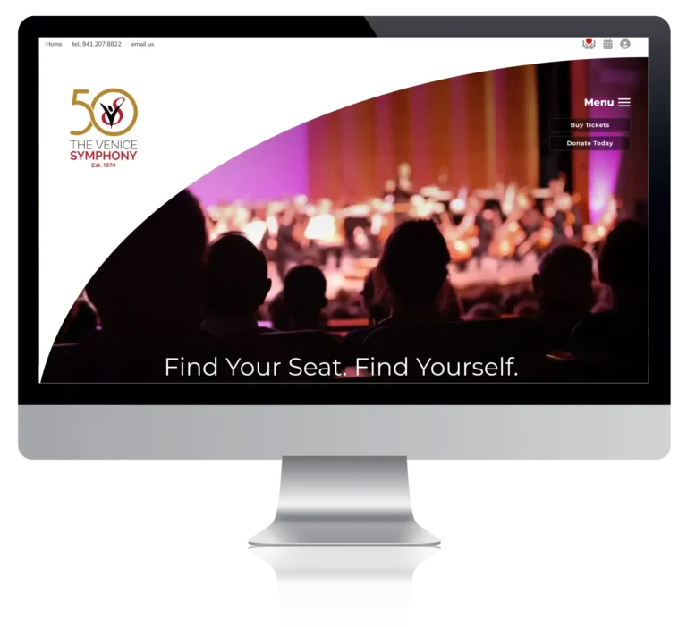 The Venice Symphony website screenshot