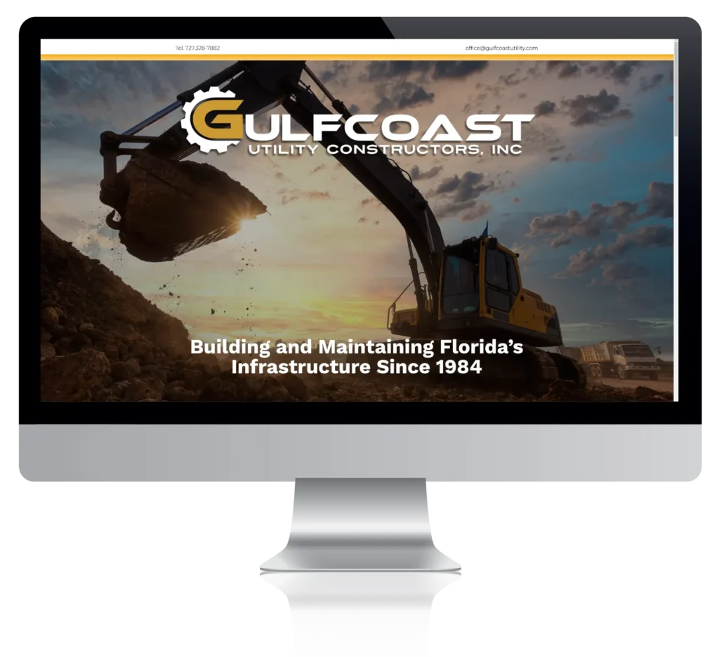 Gulfcoast Utility Constructors Website Example